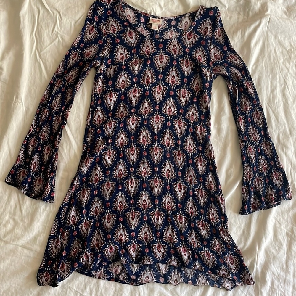 Bell sleeve dress boho